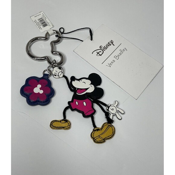 Disney Vera Bradley Minnie Mouse Keychain NEW - Picture 1 of 8